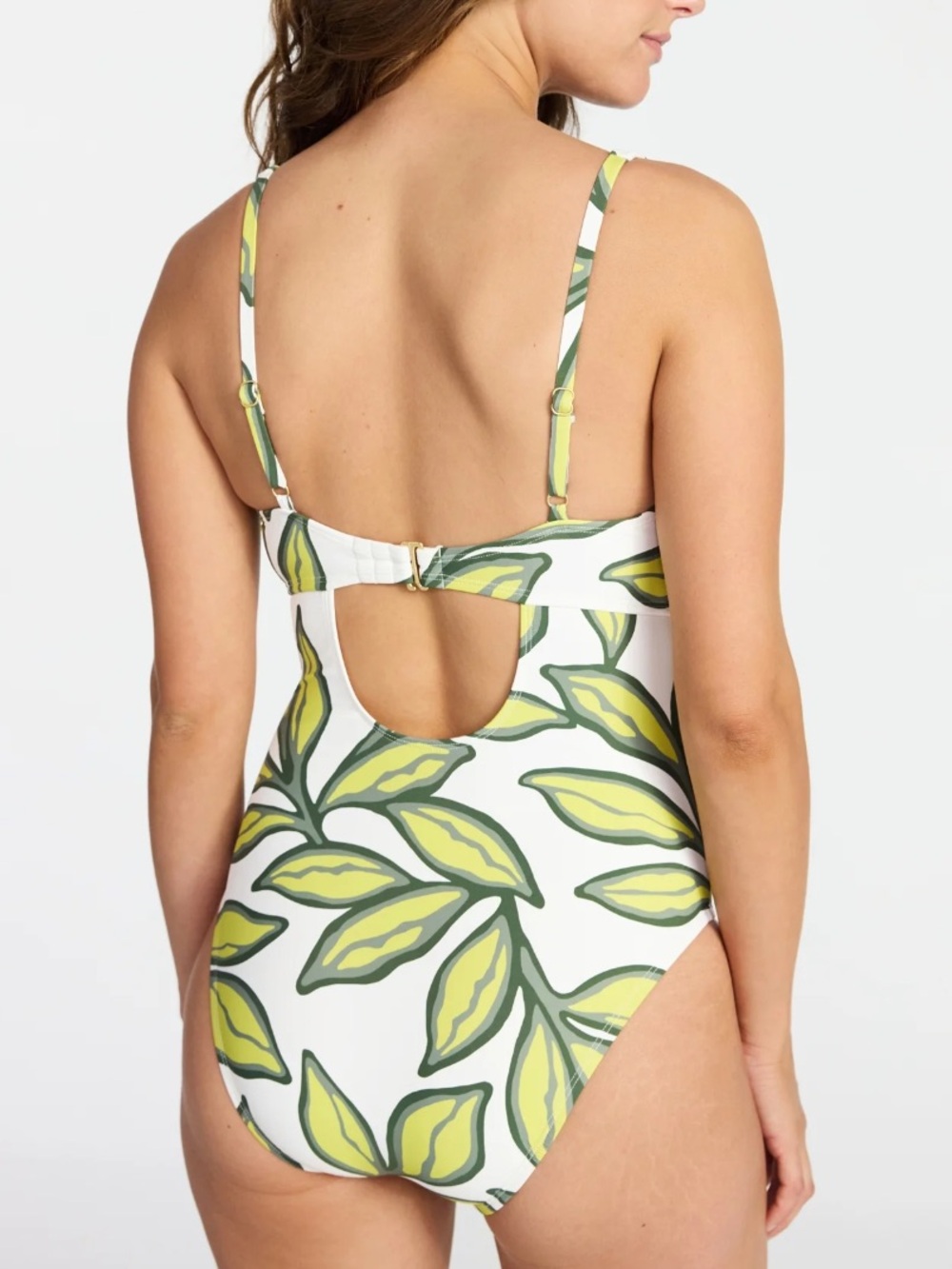 Time and Tru Collections Double Cord Tunnel One Piece Swimsuit Large (12/14) - Picture 3 of 6